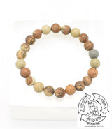 Bracelet made of Picture Jasper