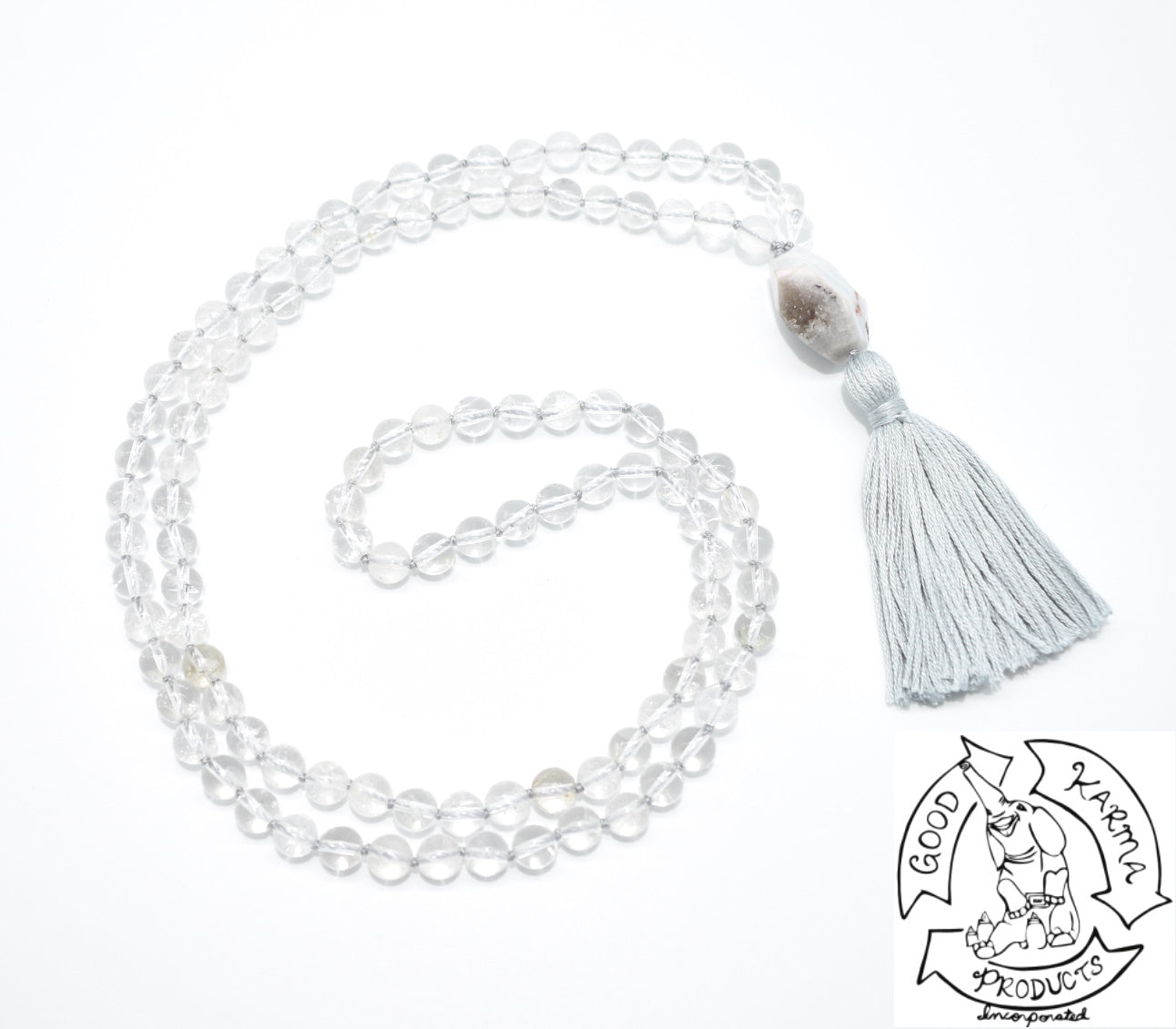 Quartz Handmade 108 Stone Bead Mala 