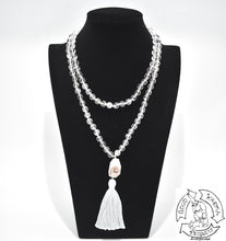 Load image into Gallery viewer, Mala Handmade in the USA with 108 Quartz Beads
