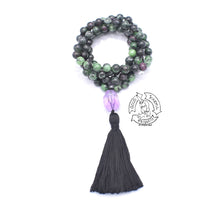 Load image into Gallery viewer, Ruby Zoisite Handmade Japa Mala.
