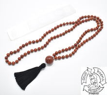 Load image into Gallery viewer, Red Jasper Mala Handmade in the USA with 108 Stone Beads
