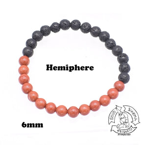 "Empowering Diffuser" - Lava Stone and Red Jasper Stone Bracelet