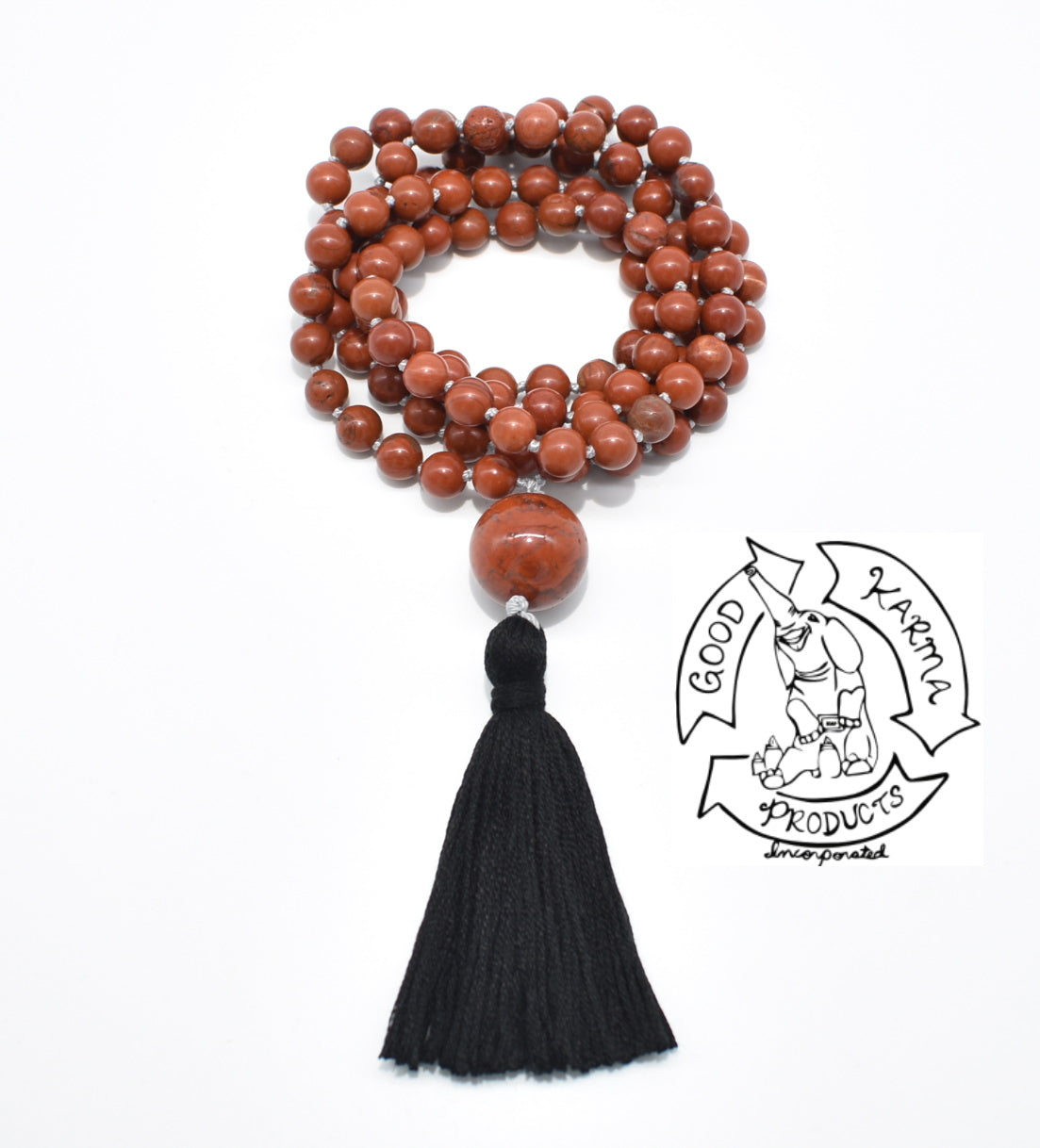 Red Jasper Handmade 108 Stone Mala