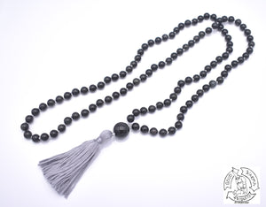 "Rainbow Guard" - Rainbow Obsidian Handmade 108 Stone Mala