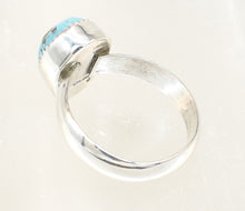 Load image into Gallery viewer, Southwest Style Large Sterling Silver Turquoise Ring - Size 15
