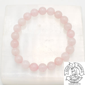 Rose Quartz Crystal Bead Bracelet
