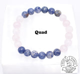 "Balancing Love" Sodalite and Rose Quartz Handmade Stone Bracelet
