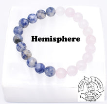 Load image into Gallery viewer, &quot;Balancing Love&quot; Sodalite and Rose Quartz Handmade Stone Bracelet
