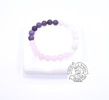 Load image into Gallery viewer, &quot;Serenity Love&quot; - Lepidolite, Moonstone and Rose Quartz Stone Bracelet
