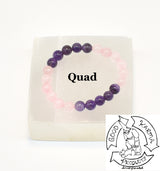 Amethyst and Rose Quartz Bracelet