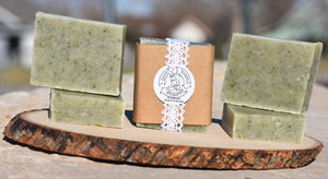 Peppermint and Patchouli with Seaweed and Chamomile Tea Soap - 4 Pack