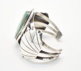 Larger Slab Turquoise and Sterling Silver Southwestern Cuff