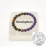 Tiger Eye and Amethyst Bracelet Handmade