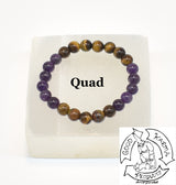 Amethyst and Tiger Eye Bracelet Handmade