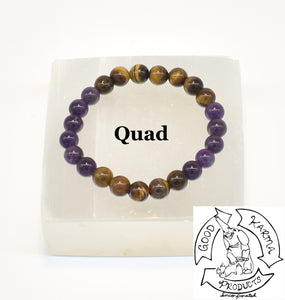 Amethyst and Tiger Eye Bracelet Handmade