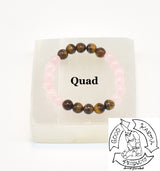Tiger Eye and Rose Quartz Bracelet Handmade