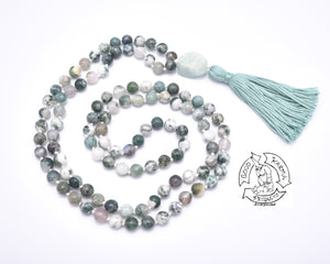 "Insighting"- Tree Agate Handmade 108 Stone Japa Mala