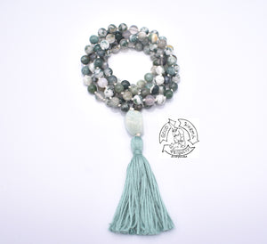 "Insighting"- Tree Agate Handmade 108 Stone Japa Mala