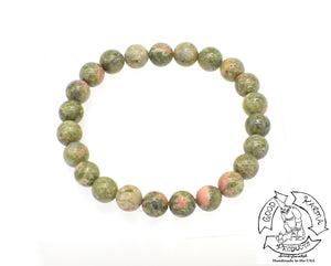Bracelet made of Unakite Stone Beads