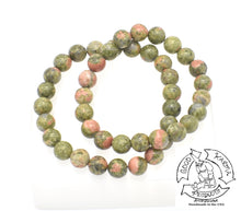 Load image into Gallery viewer, Unakite Stone Bead Bracelets 
