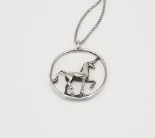 Load image into Gallery viewer, Unique Unicorn Sterling Silver Pendant
