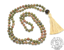 Load image into Gallery viewer, Unakite Handmade Mala
