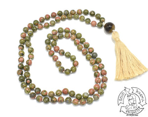 Unakite Handmade Mala