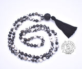"Yin & Yang"- Zebra Jasper Handmade 108 Stone Japa Mala